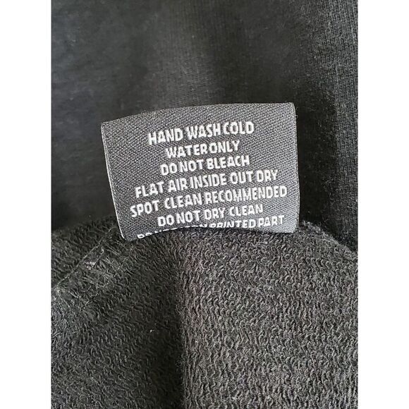 Offbeat Japanese Brand Sweatshirt Mens M Black Embroidered Logo Heavyweight LS - Picture 3 of 9